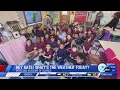 Syracuse Academy of Science first graders introduce Kate Thornton s weather forecast