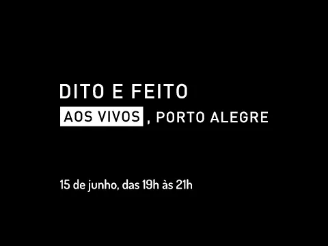 Download MP3 Performance “Dito e Feito – Aos Vivos, Porto Alegre” do artista Nuno Ramos - 15 de Junho