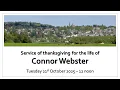 Crieff Parish Church - Funeral for Connor Webster