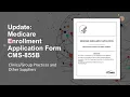 Update Medicare Enrollment Application Form CMS-855B