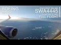 FULL FLIGHT San Antonio to Tampa Southwest Airlines SWA4445 - Boeing 737-700
