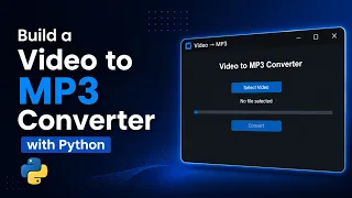 making video to audio converter simple app with python