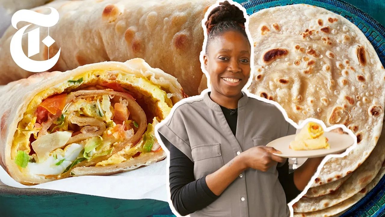 How to Make the Flakiest Chapati (and Turn It Into a Rolex)   Yewande Komolafe   NYT Cooking