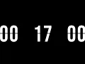 17 Minute Flip Clock Timer Minimal Countdown with Beep Study with Millisecond