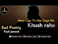 Download Lagu Mujhe Udas Kar Gaye Ho || Khush Raho || Fazil Jameeli || Urdu Poetry || Charagh e Shab || Shayari