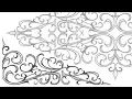 Scrollwork Flourishes and Florals Drawing with Pencils