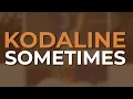 Kodaline - Sometimes (Official Visualizer)