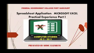 Spreadsheet Packages Microsoft Excel Practical Experience Part I