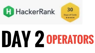 Operators hackerrank 30 days of code day 2 python