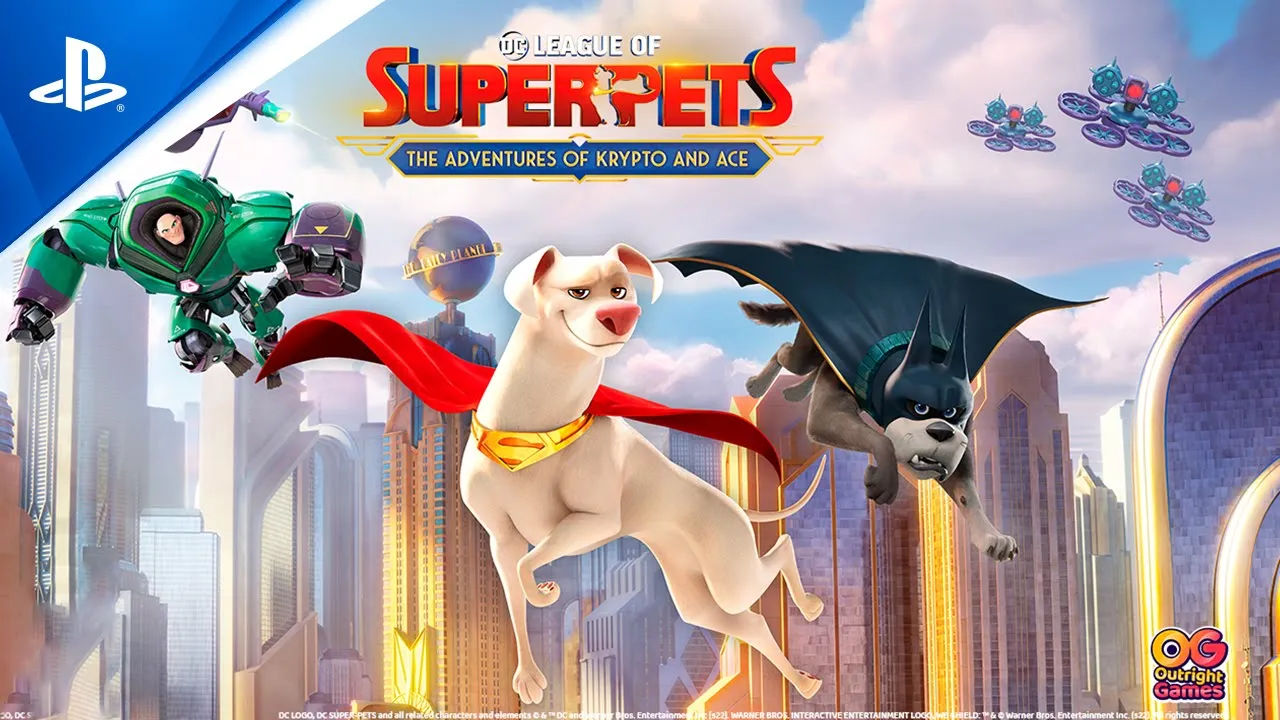 DC League of Super-Pets: The Adventures of Krypto and Ace - Trailer de lançamento | Jogos PS5 e PS4