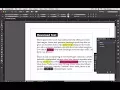 Highlighting Text at the Character Level - InDesign Tip of the Week