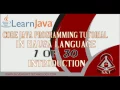 1 CORE JAVA PROGRAMMING TUTORIAL SERIES IN HAUSA LANGUAGE 1 of 30 INTRODUCTION