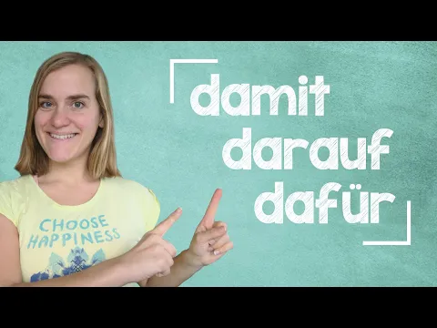 Download MP3 Learn German Da-Compounds - Part 1: dafür - damit - darauf - B1 [with Jenny]