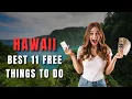 BEST 11 FREE THINGS to do in Hawaii 2023 in 6 minutes Oahu Maui Honolulu