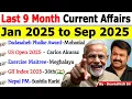 Download Lagu Last 9 Months Current Affairs 2025 | Jan 2025 To Sep 2025 | Important Current Affairs 2025 #current