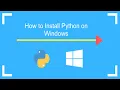 How to install Python on Windows 10 Python installation in windows 10