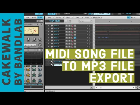 Download MP3 Exporting MIDI to MP3 Audio file in Cakewalk By Bandlab