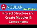 Create Project in Angular 9 in Hindi Project Structure Create Modules and Components