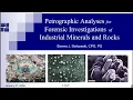 Petrographic Analysis for Forensic Investigations of Industrial Minerals and Rocks