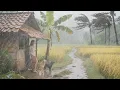 Download Lagu PRACHTIGE VRUCHTBARE RIJSTVELDEN IN DE HEVIGE REGEN WANDELEN, SLAPEN, ONTSPANNEN, MEDITEREN