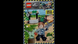 LEGO Instructions | Jurassic World | 122224 | Rainn Delacourt with Raptor | Magazine Gift