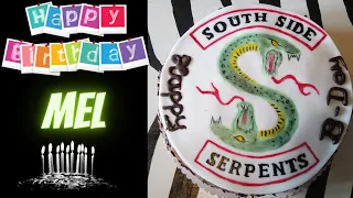 riverdale torte southside serpents dekoration fondant