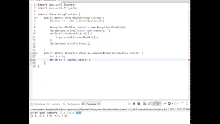 Remove Elements in an Array List Java