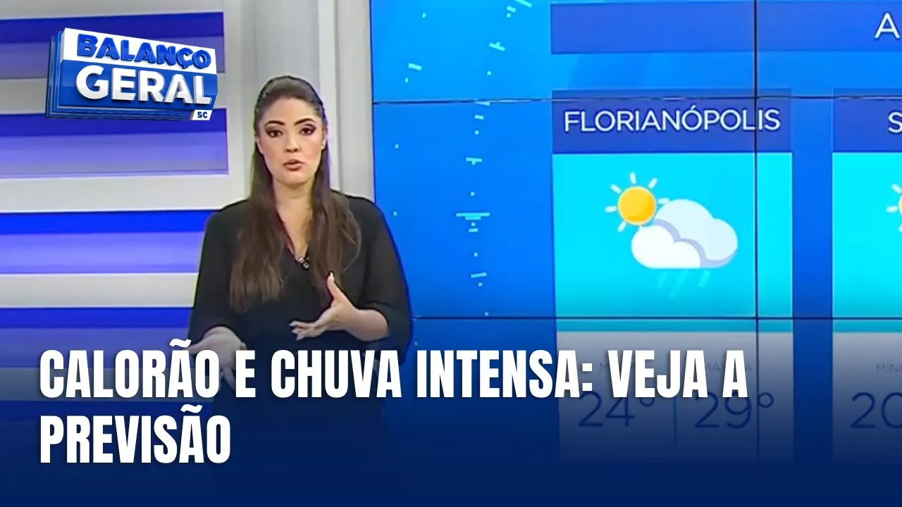 Calor e chuva intensa: alerta para temporais em SC