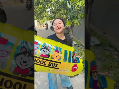 BAGI BAGI BALON KARAKTER TRANSPORTASI #shorts