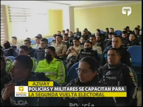 Policías y militares se capacitan para la segunda vuelta electoral