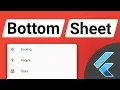 Flutter Modal Bottom Sheet Tutorial