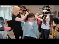 Hyoon and Emiru Giving Super A Haircut