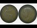 1936 ONE PENNY Coin VALUE REVIEW King George V coins