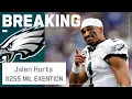 BREAKING Jalen Hurts Agrees to 5-year 255M Contract Extension