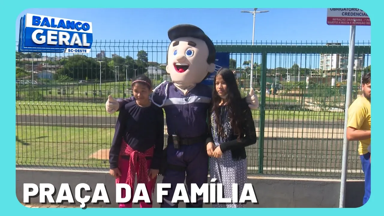 Praça da Família: evento em Chapecó busca aproximar forças de segurança da comunidade