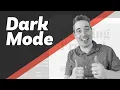 Dark mode with a media query