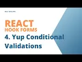 Yup Conditional Validations Explained in 10 minutes Mastering Dynamic Form Validation in React