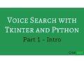 Voice Search with Tkinter and Python - 1