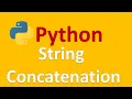 How to perform string concatenation in Python