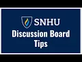 Discussion Board Tips