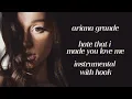 Ariana Grande - hate that i made you love me (instrumental with hook)