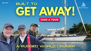 A RUGGED World Cruiser! Inside a $75,000 Sailboat Tour. The Intrepid 40!