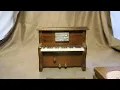 VINTAGE ENESCO UPRIGHT PIANO MUSICAL COASTER SET THE IMPOSSIBLE DREAM