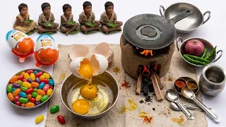 Miniature Cooking: Tiny Egg Recipe in Mini Kitchen | ASMR Tiny Food
