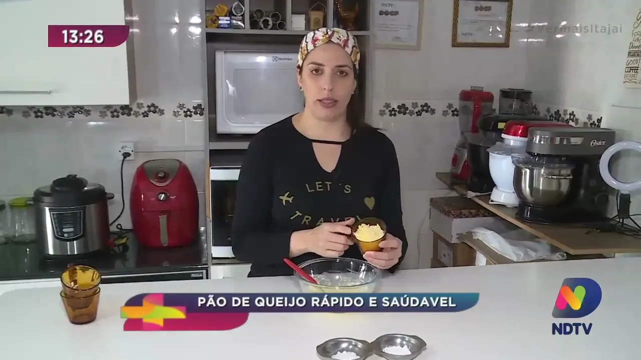 Pão de queijo rápido e saudável