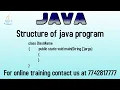 structure of java program explanation in hindi