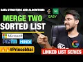 Merge Two Sorted Lists LeetCode Linked List Playlist Solution in C Data Structures