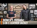 Harley-Davidson Women s Potomac 3-in-1 Leather Motorcycle Jacket Overview