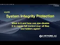 MacOS System Integrity Protection - What is it and how to control it