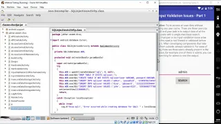 015 Input Validation Issues SQL Injection
